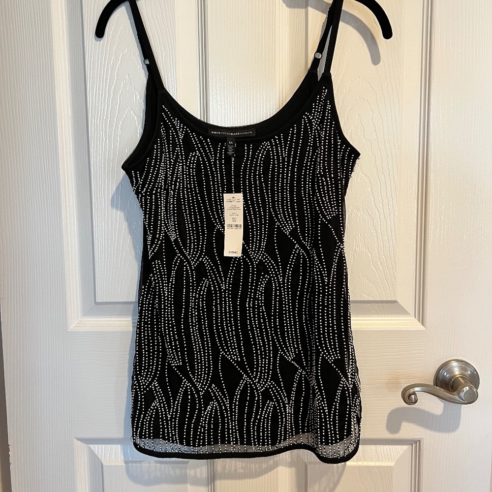 New! White House Black Market beaded tank